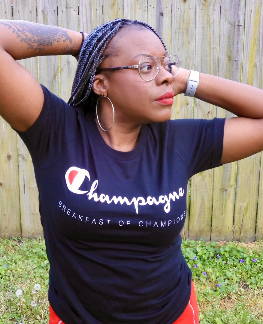 Champagne Breakfast Of T-Shirt – FashionModality